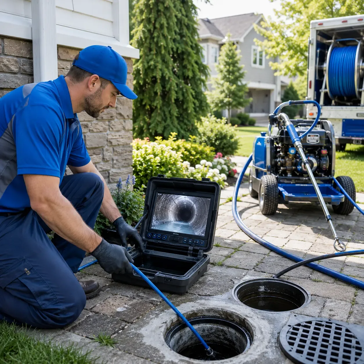 Outdoor drain cleaning professionals serving New Church, VA