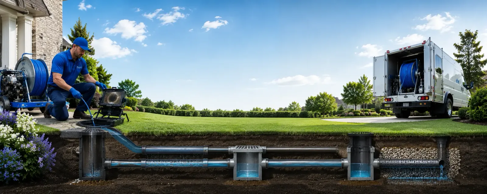 Outdoor drain cleaning information for New Church, VA